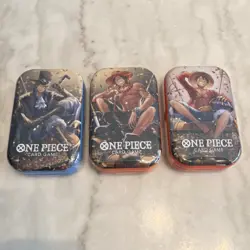 Set of 3 One Piece CCG Sealed Tins Vol.2 - Image 1