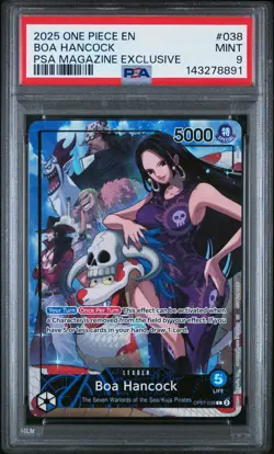 2025 ONE PIECE PROMOS PSA MAGAZINE EXCLUSIVE #038 BOA HANCOCK PSA 9 - Image 1