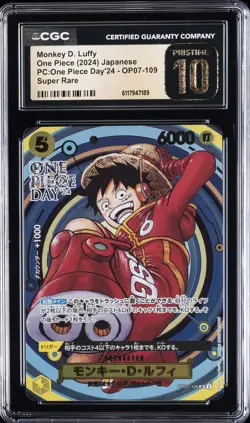 2024 ONE PIECE PC: ONE PIECE DAY '24 JAPANESE MONKEY D. LUFFY CGC 10 PRISTINE - Image 1