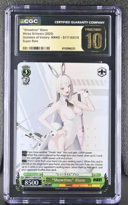 CGC Pristine 10 2025 Weiss English NIKKE "Showtime" Blanc SR - Image 1