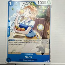 Nami P-053 P, (Promo card), One Piece card, nuisuke Tag Nico Robin Zoro Luffy - Image 2