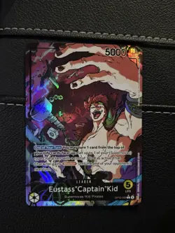 Eustass"Captain"Kid Leader Alt Art One Piece OP10-099 TCG English Card - Image 1
