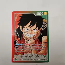 One Piece CCG Monkey D. Luffy OP01-003 Leader Card 5000 Power Card Stock Single - Image 1