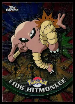 Hitmonlee #106 - Topps Chrome Series 2 Pokemon Card Near Mint - Image 1