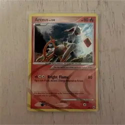 Pokemon Arceus LV.100 AR3 Arceus Alpha 80HP Card 2009 Pokemon TCG Regular - Image 1
