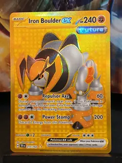 Iron Boulder EX 217/162 SV05 Temporal Forces Pokemon Card - Image 2