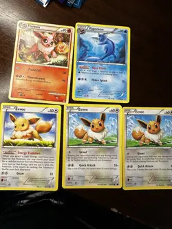 2010s Eeveelutions Mini Lot (5 Cards) Pokemon TCG Cards - Image 1