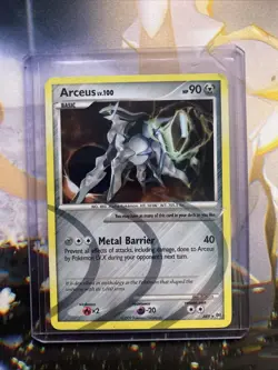 Pokemon TCG Arceus AR9 Platinum Holo Rare Card - Image 1