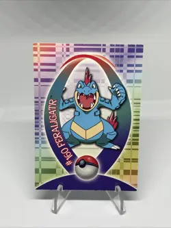 Feraligatr Sticker Card 9/62 Topps Johto Series 1 Pokemon LP - Image 1