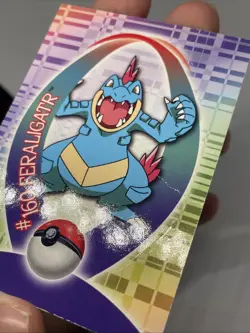Feraligatr Sticker Card 9/62 Topps Johto Series 1 Pokemon LP - Image 4