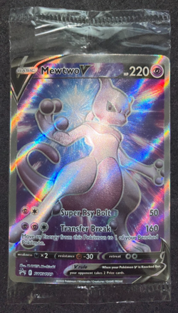 Pokemon TCG GO ETB Sealed Black Star Promo Mewtwo V SWSH229 Card NM-M - Image 1
