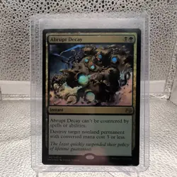 Abrupt Decay FOIL Modern Masters 2017 NM Black Green Rare MAGIC - Image 1