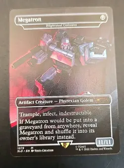 Megatron - Blightsteel Colossus Secret Lair Drop MTG Regular Near Mint - Image 2
