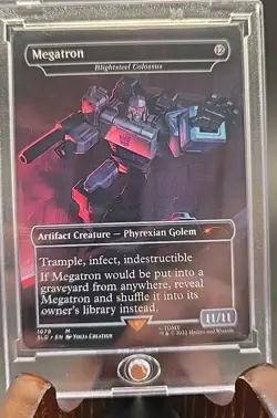 Megatron - Blightsteel Colossus Secret Lair Drop MTG Regular Near Mint - Image 3