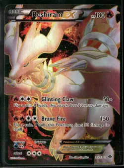 2012 Pokemon Reshiram EX Full Art) 5/99 Next Destinies Holo - Image 1