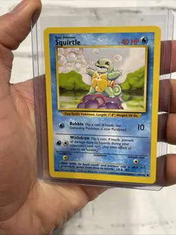 Pokemon Squirtle 63/102 Common Base Set Unlimited WOTC NM Vintage Vtg Card TCG - Image 1