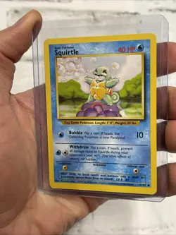 Pokemon Squirtle 63/102 Common Base Set Unlimited WOTC NM Vintage Vtg Card TCG - Image 2