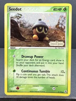 Seedot 61/92 Stamped Reverse Holo Ex Legend Maker Pokemon 2006 Near Mint NM - Image 1