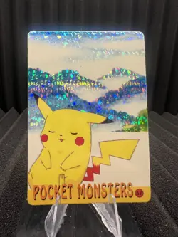 Pokemon Vintage Pocket Monsters Vending HOLO Prism Sticker Bandai 1999 Nintendo - Image 1