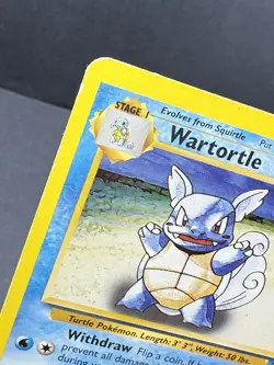 Wartortle 63/130 Base 2 Set Pokemon 2000 Heavy Play HP - Image 2