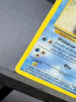 Wartortle 63/130 Base 2 Set Pokemon 2000 Heavy Play HP - Image 4