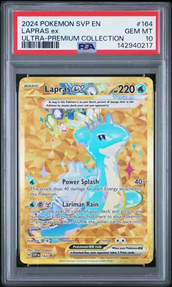 2024 POKEMON SVP PROMO ULTRA-PREMIUM COLLECTION #164 LAPRAS EX PSA 10 - Image 1