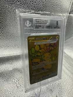 2025 Pokemon SV Prismatic Evolutions Pikachu ex Hyper Rare #179/131 TAG 8.5 - Image 2