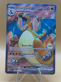 Pokemon Charizard EX 183/165 Scarlet & Violet 151 Series Near Mint - Image 1