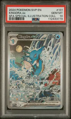 2024 POKEMON SVP PROMO SPECIAL ILLUSTRATION COLLECTION #131 KINGDRA EX PSA 10 - Image 1