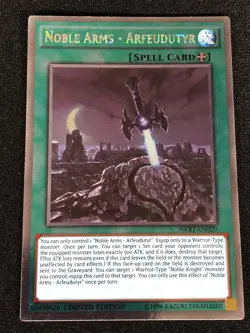 Yugioh Noble Arms Arfeudutyr NKRT-EN020 Platinum (NM) - Image 1