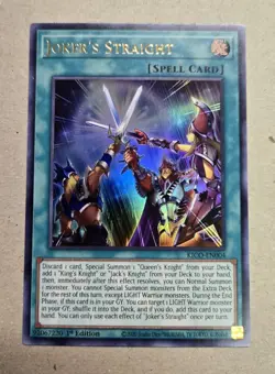 Joker's Straight Ultra Rare 1st Edition KICO-EN004 NM Yugioh - Image 1