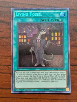 Yu-Gi-Oh! Living Fossil BLRR-EN015 Secret Rare 1st Edition LP x3 - Image 3