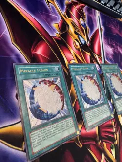 3X 1st Ed Miracle Fusion Ultimate Rare (UTR) Yugioh Cybernetic Revolution (CRV) - Image 4