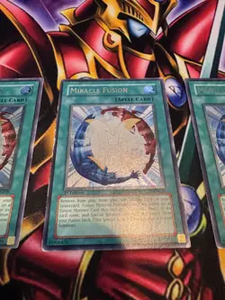3X 1st Ed Miracle Fusion Ultimate Rare (UTR) Yugioh Cybernetic Revolution (CRV) - Image 5