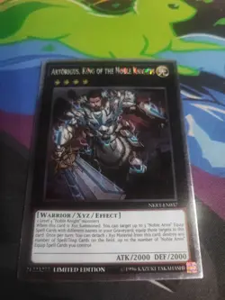 Yugioh Artorigus, King of the Noble Knights NKRT-EN037 Platinum Rare NM - Image 1