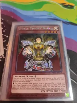 Yugioh Noble Knight Borz NKRT-EN009 Platinum Rare Limited Edition NM - Image 1