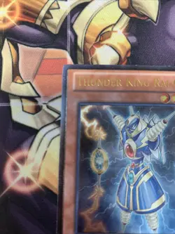 Thunder King Rai-Oh TU08-EN000 V1 Ultimate Rate NM/VLP Yugioh - Image 2