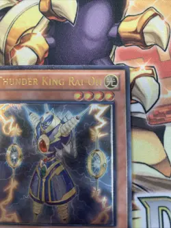 Thunder King Rai-Oh TU08-EN000 V1 Ultimate Rate NM/VLP Yugioh - Image 3