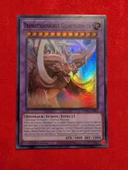 Transcendosaurus Gigantozowler - WISU-EN003 - Super Rare - 1st Edition - Yugioh! - Image 1