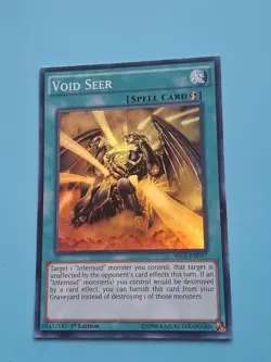 Yugioh - Void Seer Super Rare 1st Edition SECE-EN057 LP - Image 1