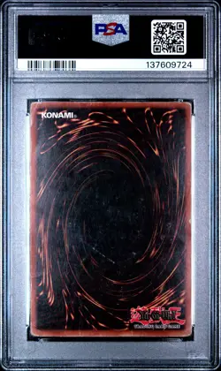 2002 YU-GI-OH! STARTER DECK: YUGI 1ST ED #006 DARK MAGICIAN PSA 1 - Image 2