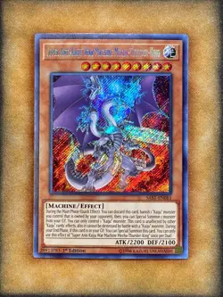 Yugioh Super Anti-Kaiju War Machine Mecha-Thunder King SAST-EN081 Secret 1st NM - Image 1