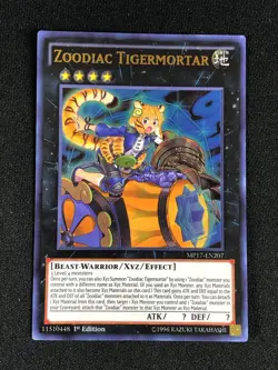 YUGIOH ZOODIAC TIGERMORTAR MP17-EN207 1ST ULTRA NM - Image 1