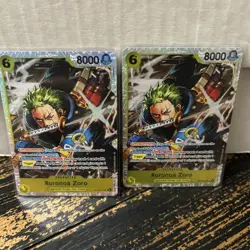 One Piece TCG RORONOA ZORO ST29-014 Egghead Starter x2 Super Rare English Stock - Image 1