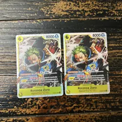 One Piece TCG RORONOA ZORO ST29-014 Egghead Starter x2 Super Rare English Stock - Image 2