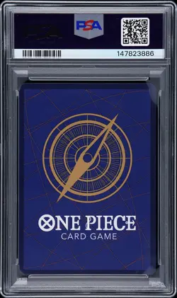 2025 ONE PIECE OP13-CARRYING ON HIS WILL 3RD ANNIVERSARY-GOLD #004 SHANKS PSA 9 - Image 2
