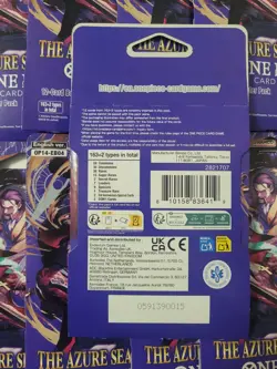 LOT of (10) OP-14 Sleeved Booster Packs Of One Piece TCG The Azure Sea's Seven - Image 3