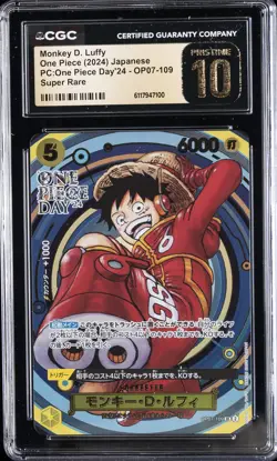 2024 ONE PIECE PC: ONE PIECE DAY '24 JAPANESE MONKEY D. LUFFY CGC 10 PRISTINE - Image 1