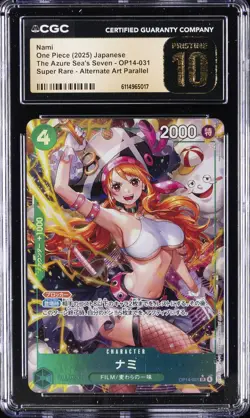 2025 ONE PIECE JPN #OP14-031 NAMI CGC 10 PERFECT - Image 1