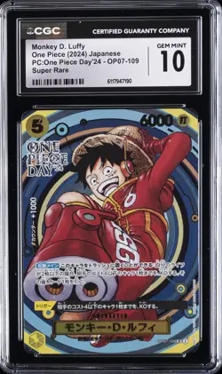 2024 ONE PIECE PC: ONE PIECE DAY '24 JAPANESE MONKEY D. LUFFY CGC 10 - Image 1
